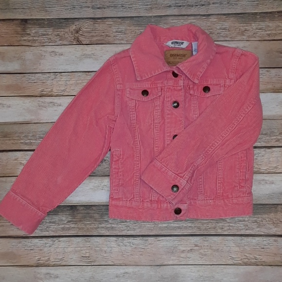OshKosh B'gosh Other - Oshkosh Coral Pink Corduroy Jacket Size 6